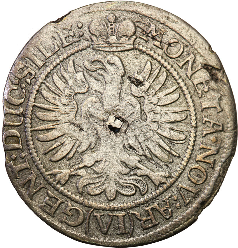 Śląsk, ks. legnicko-brzesko-wołowskie - Luise von Anhalt (1673-1680). 6 krajcarów 1673, Brzeg